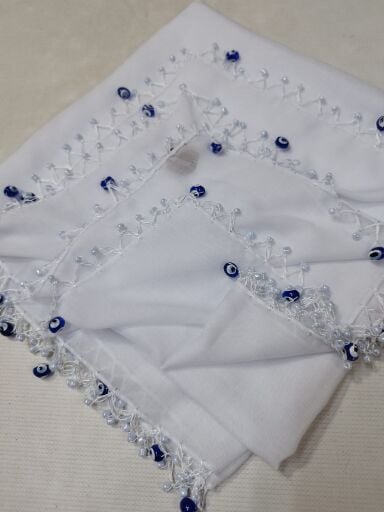 Nazar Boncuklu Tığ Oyalı Yazma 