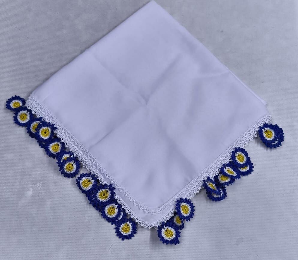 Nazar Boncuklu Tığ Oyalı Yazma